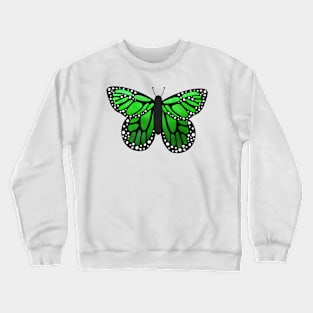 Green butterfly Crewneck Sweatshirt